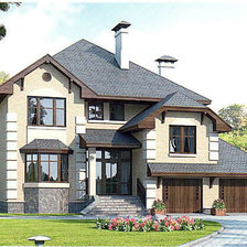 Схема вышивки «домик»