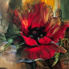 Схема вышивки «мак»