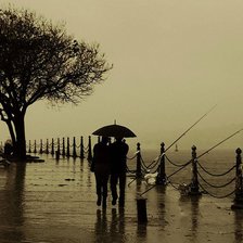 Схема вышивки «Дождь»