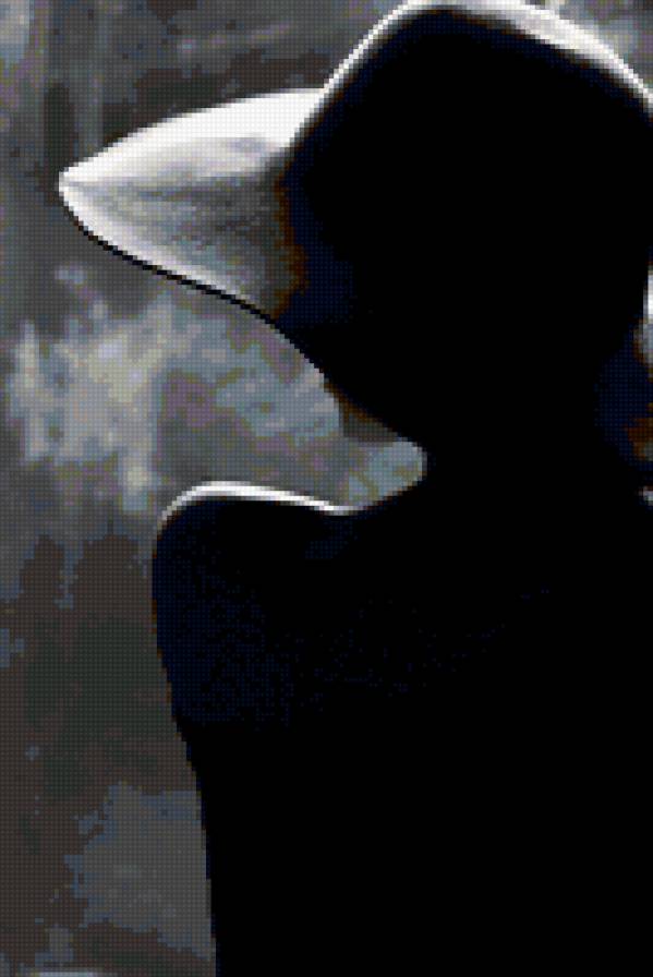 Девушка в шляпе - предпросмотр