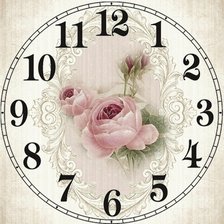 Схема вышивки «часы»