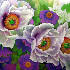 Схема вышивки «Цветы»