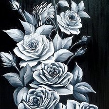 Схема вышивки «розы»