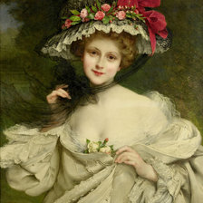 Схема вышивки «ДАМАПРОШЛОГО ВЕКА»