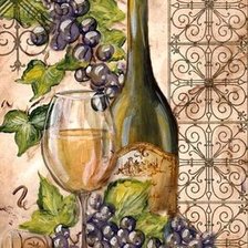 Схема вышивки «вино»