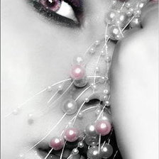 Схема вышивки «Розовый жемчуг»