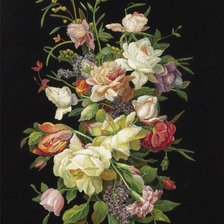 Схема вышивки «цветы»