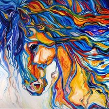 Схема вышивки «лошадь»