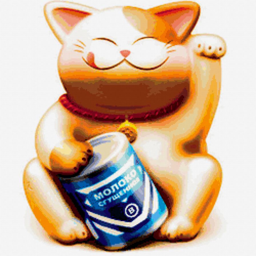 манеки - неко 1 - талисман, восток, еда, удача, кот, юмор - предпросмотр