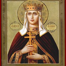 Схема вышивки «Св Людмила»