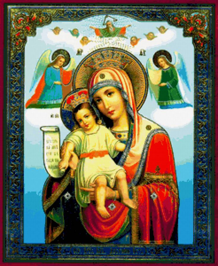 Икона Св Богородицы "Достойно Есть(Милующая) - икона св богородицы "достойно есть(милующая) - предпросмотр