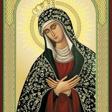Схема вышивки «Икона Пресвятой Богородицы Остробрамская (Виленская)»