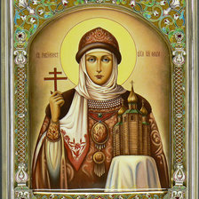 Схема вышивки «Св Ольга»