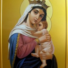 Схема вышивки «Икона Пресвятой Богородицы "Отчаянных Единая Надежда"»