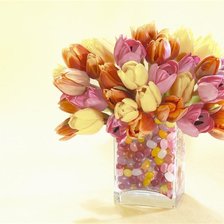 Схема вышивки «тюльпаны»