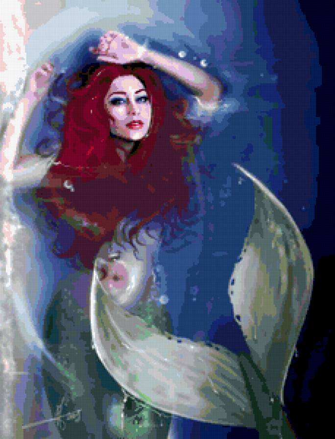 №341900 - фэнтэзи, девушка, русалка - предпросмотр