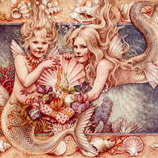 Схема вышивки «Русалочки»