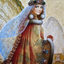 Схема вышивки «Снегурочка»