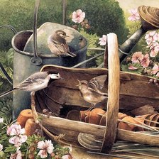 Схема вышивки «В саду»