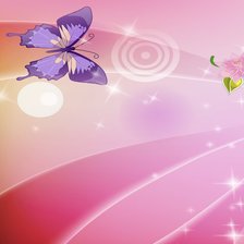 Схема вышивки «Красная бабочка.»