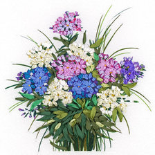 Схема вышивки «цветы»