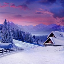 Схема вышивки «Снегом замело»