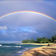 Схема вышивки «радуга»