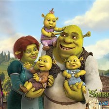 Схема вышивки «семья Шрэка»