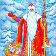 Схема вышивки «Дед Мороз»