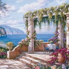 Схема вышивки «Пейзаж»