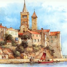 Схема вышивки «Города европы»