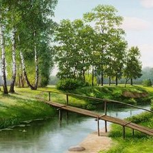 Схема вышивки «Пейзаж»