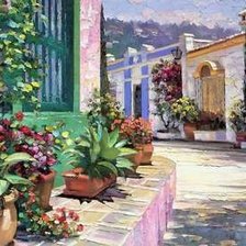 Схема вышивки «Пейзаж»