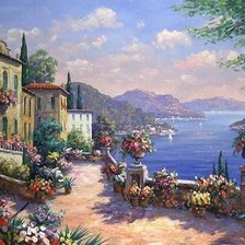 Схема вышивки «Пейзаж»