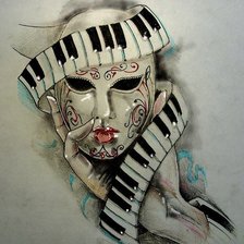 Схема вышивки «Маска»