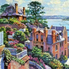 Схема вышивки «Пейзаж»