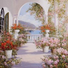 Схема вышивки «Пейзаж»