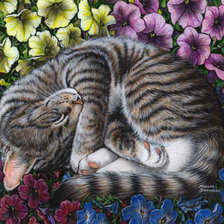 Схема вышивки «кот»