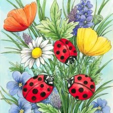 Схема вышивки «Цветы»