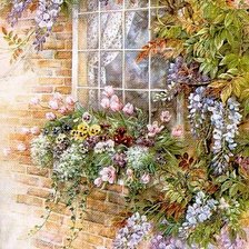 Схема вышивки «Цветы»