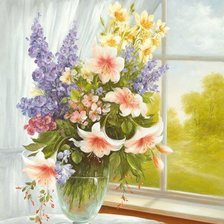 Схема вышивки «Цветы»