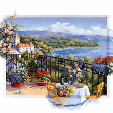 Схема вышивки «Пейзаж»