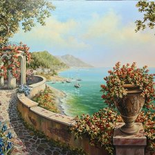 Схема вышивки «Пейзаж»