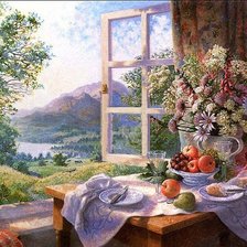 Схема вышивки «Пейзаж»