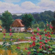 Схема вышивки «Пейзаж»