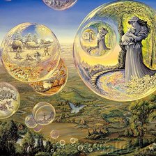 Схема вышивки «Жезефина Уолл "Мыльные пузыри"»