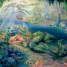 Схема вышивки «Жезефина Уоол. "Спящая русалка"»