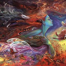 Схема вышивки «Жезефина Уоол. "Парящая бабочка"»