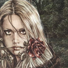 Девушка с розой