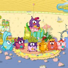 Схема вышивки «Смешарики»